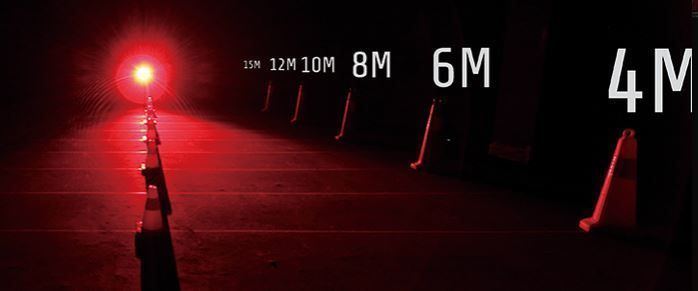 Luz trasera LED Moon Shield 60 lumens