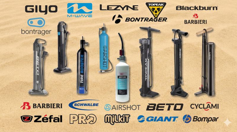 Bombas para talonar cubierta tubeless