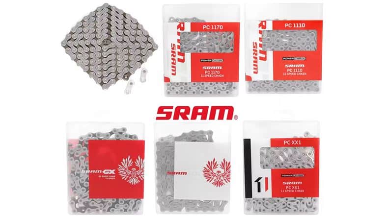 Cadenas Sram XX, X0, GX-10, 11, 12 velocidades